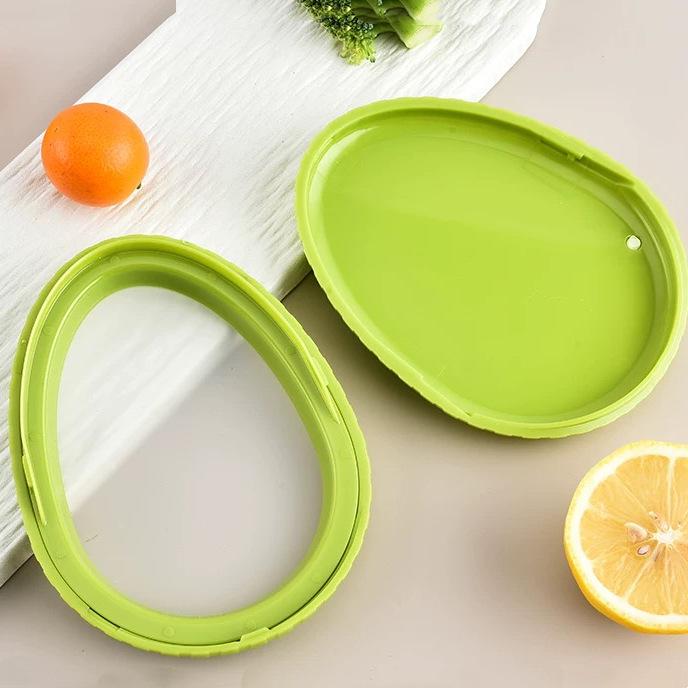 Silicone Film Seal Mini Fridge Storage Box for Avocado & Lemon