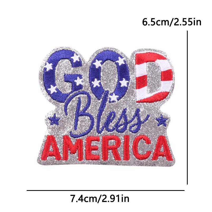 United States 250 Anniversary Embroidery Patch Iron On Patches On Clothes American/USA Applique Decorate Sewing Badges