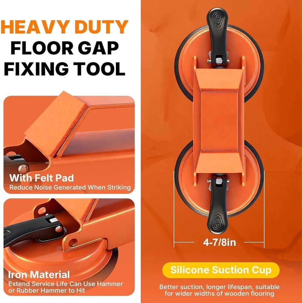 8pcs Enhanced Suction Cup Floor Repair Tool Dual Suction Vinyl Flooring Tool  For Vinyl Floor