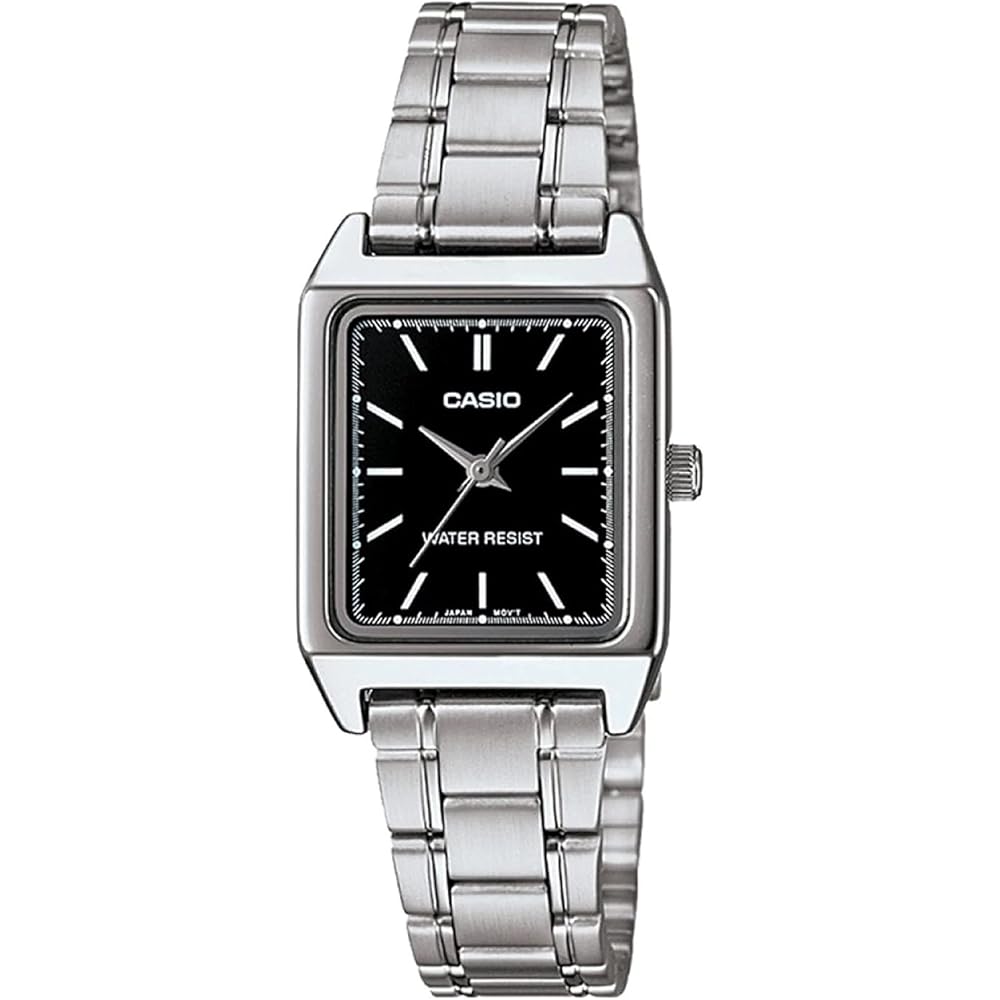 Casio Standard Analogue Ladies Watch LTP-V007D-1E Silver Stainless Steel Water Resistant