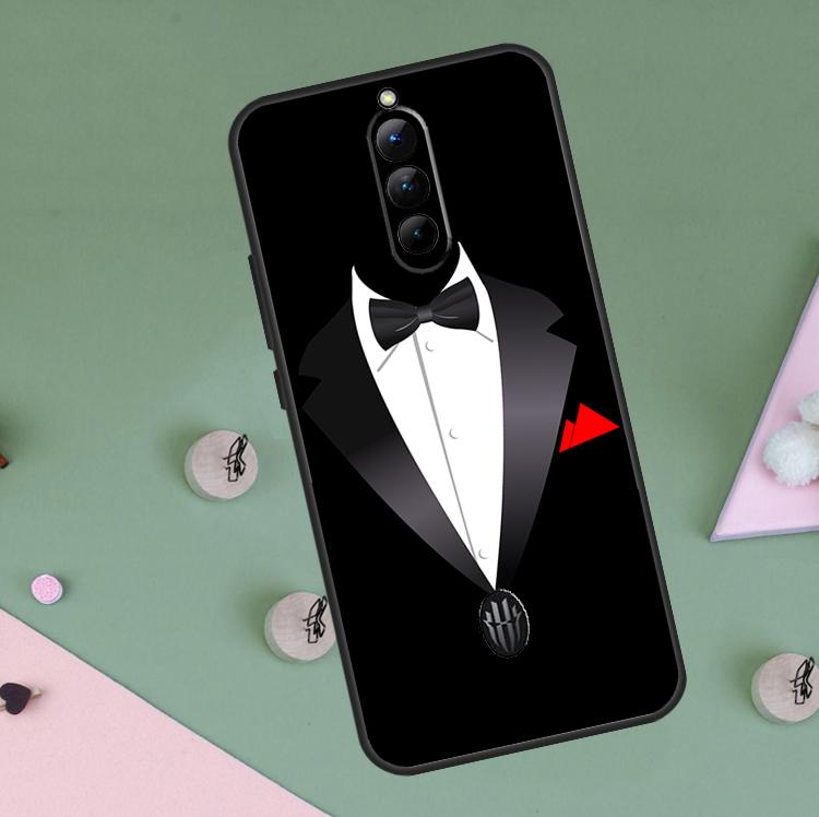 Man Suit Shirt Tie Case For Red Magic 9 8 10 Pro Plus 6 6S 7S 7 Pro 5G 6R RedMagic 9S 8S 10S Pro Plus Cover