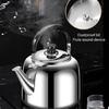 Convenient Stovetop Whistling Teas Kettle with Heat Resistant Handle Metal Teapot Water Boiler for Office and Dorm Use