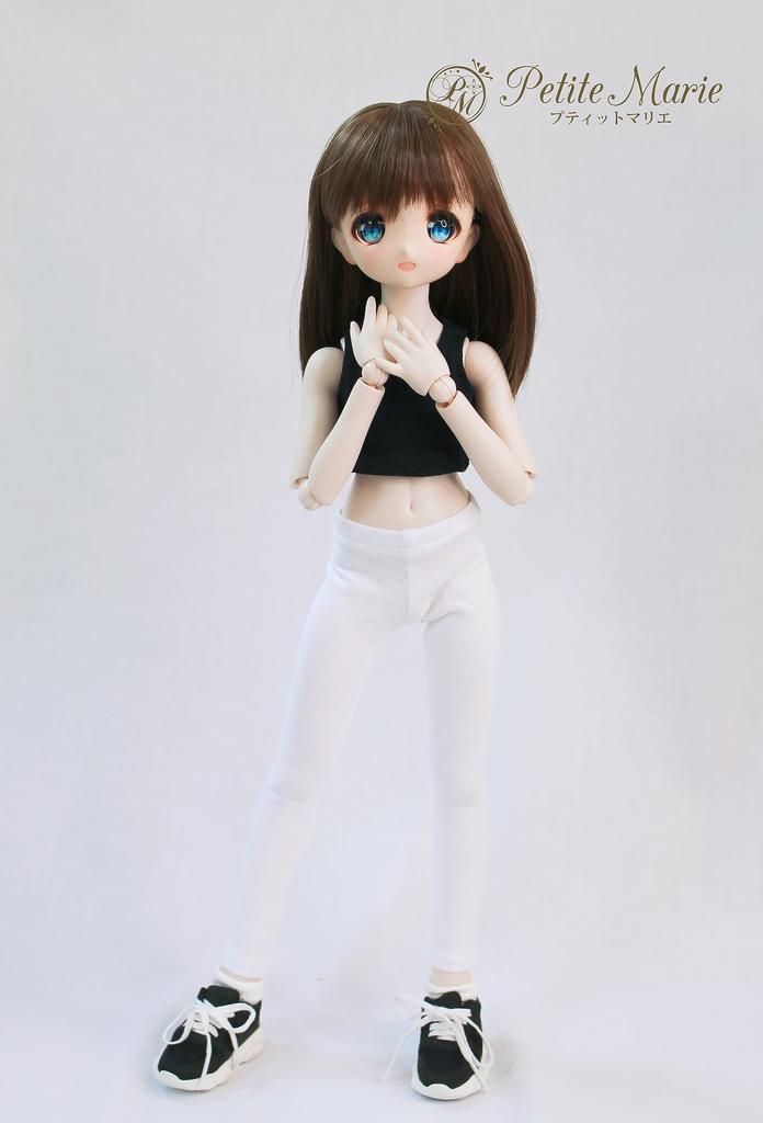[Petite Marie] 13 MDD Compatible 910 Length Leggings White Tights Fitness Pants Leggings Daily Pants Casual Pants 40cm Doll BJD Doll Clothes [Petite