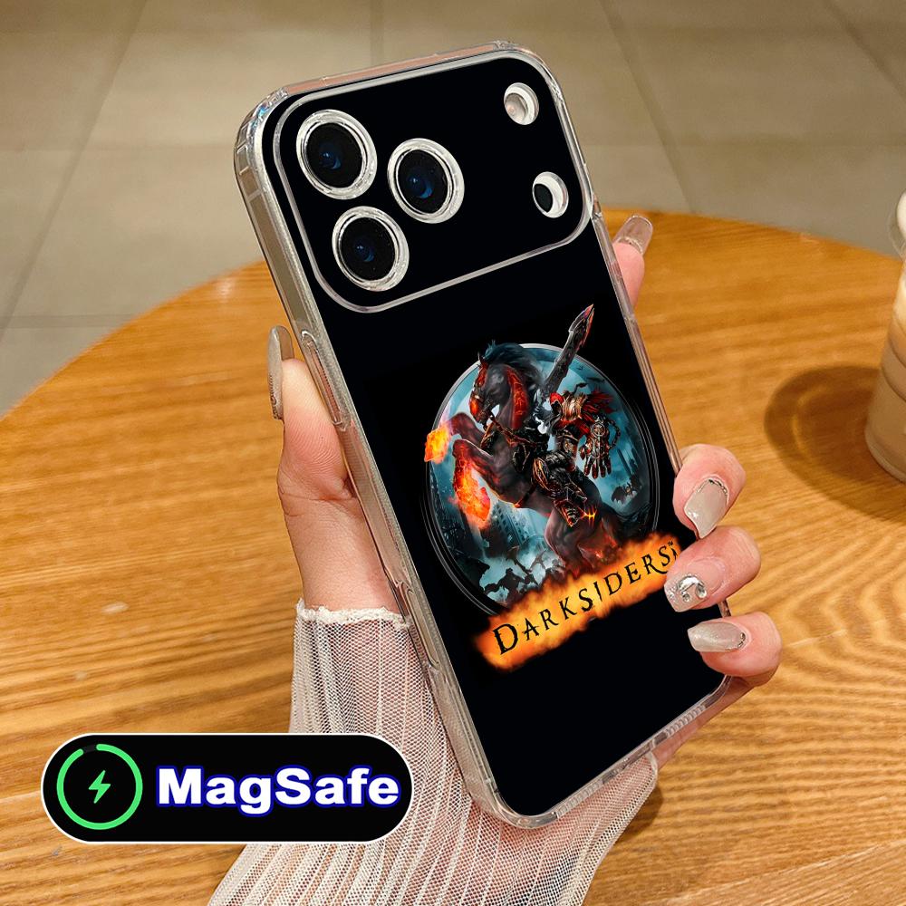 Game Darksiders Mobile Phone Case for iPhone 17 16 15 14 13 12 11 Air Pro Max Plus Mini Magsafe Clear Colorful Cover Pretty