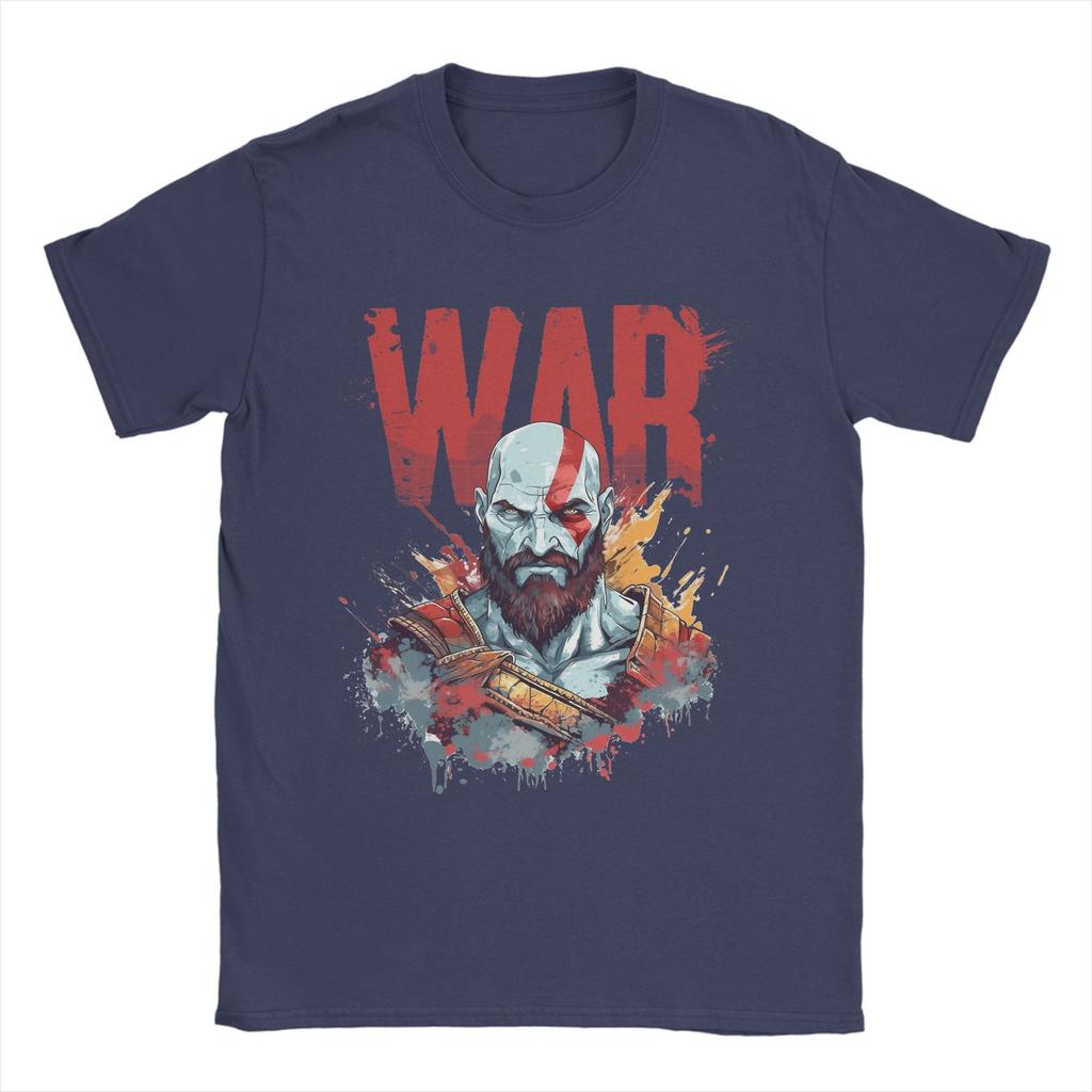 THE GOD OF WAR Unisexs T Shirt Novelty Tee Shirt Short Sleeve Round Neck TShirts Cotton New Arrival Tops