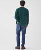 Embroidery for Green [Cliff Mayer] One-point Multi-border Long-sleeved T-shirt Men, Medium,