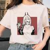 Kettensäge Unisex T-Shirt Damen Japanischer Anime Gotische T-Shirts Grafik Y2k Kleidung Lustiges Cartoon Unisex Kurzarm T-Shirt Oberteile
