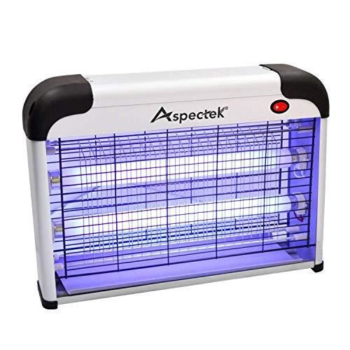ASPECTEK UV-Lampe gegen fliegende Insekten. Fliegenfänger Elektrischer Insektenvernichter 20W. Elektrische Mückenlampe (Lampe