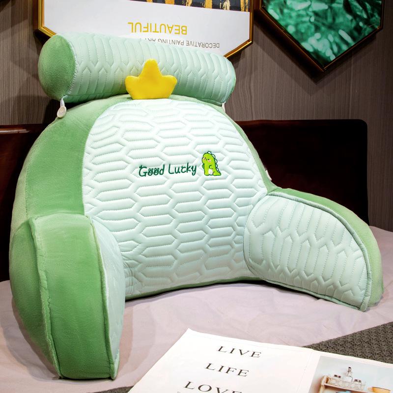 Ice Bean Latex Large Soft Backrest Pillow for Bed – Dormitory Reading & Lumbar Support