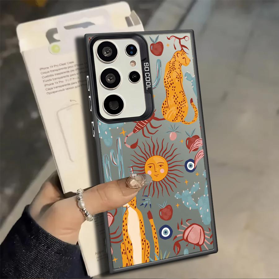 Flower Animals Case for Samsung Galaxy S25 S24 FE S23 S23 Ultra Note 20 Ultra S20 Plus S25Edge S22 S21 Phone Cover