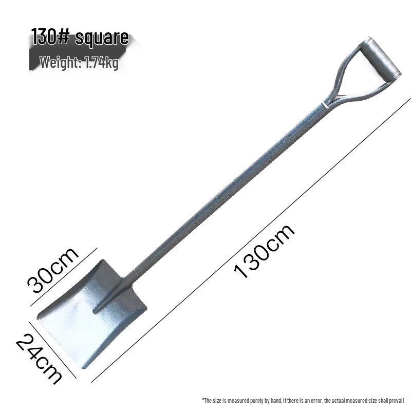 Manganese Steel Iron Shovel for Gardening - Heavy Duty Tool for Planting, Digging, and Outdoor Use