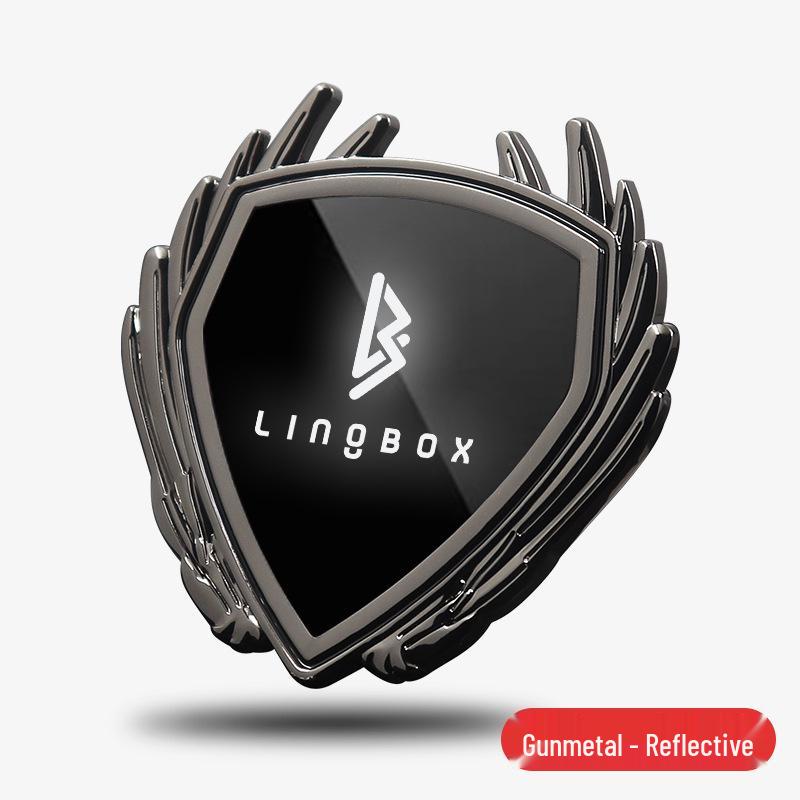 Lingbao Car Metal Badge Sticker for Body, Window, & Trunk Decoration