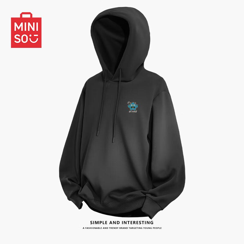 MINISO Men's Roaring Monster Logo Hooded Sweatshirt