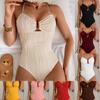 Europejski i Amerykański Nowy Bikini BikiniU Drag Sznurowany Elegancki, Producent Jednoczęściowy Strój Kąpielowy Kobiety
