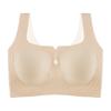 Large Size Lingerie Women's Thin Seamless Vest Style Bra with Gathered Accessory Breasts To Prevent Sagging Bra