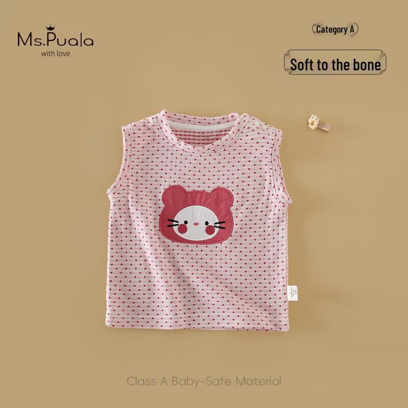 MS.PUALA Summer Blossom Infant Girl s Polka Dot Vest 100cm