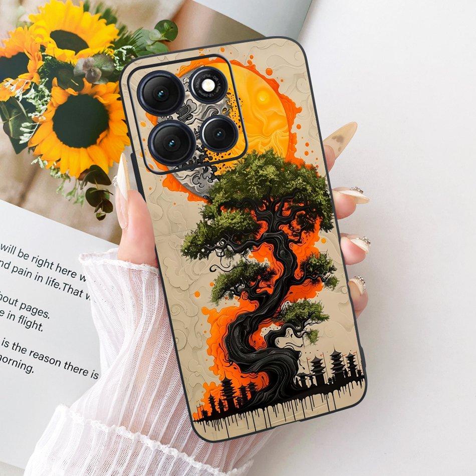 For Motorola Moto G86 Power Cool Dragon Tiger Pattern Phone Case For Moto G86 G86Power Black Silicone Soft Covers Bumpers