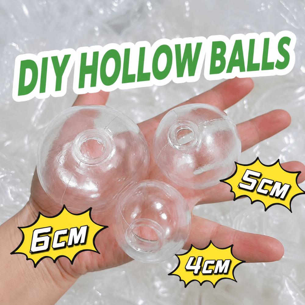 6Pcs Elastic Stretchable DIY Stress Relief Ball TPR Noise Making Ball Squish Toy Production