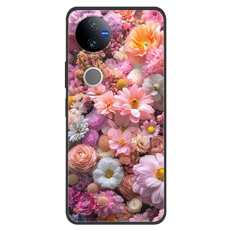Marble Case For Vivo V50 5G Case Lovely Painted Silicone Back Cases Cover For Vivo V2427 V 50 Coque Anti Drop Protective Fundas