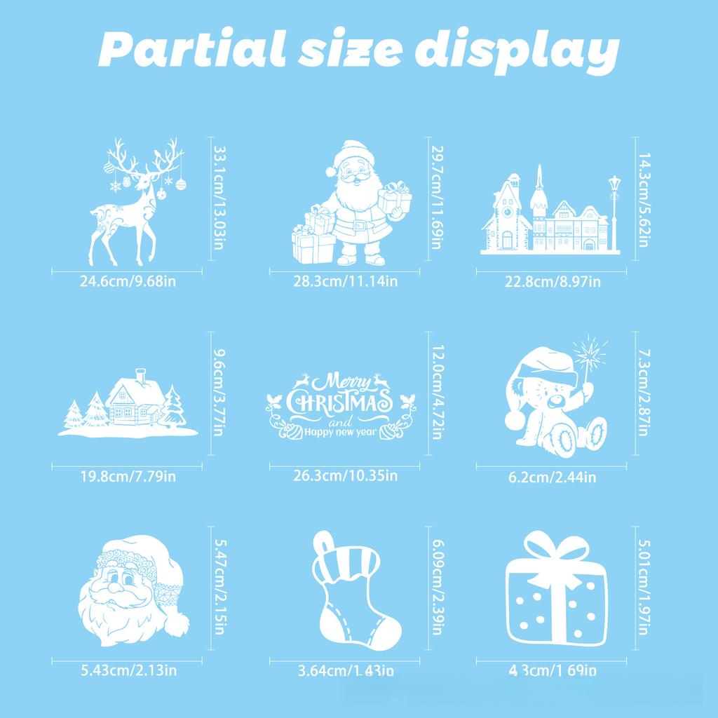 Decorațiuni noi de Crăciun Autocolante de Crăciun pentru geam Fulg de zăpadă alb autocolante pentru geam