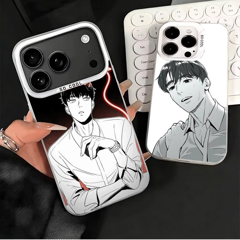 B-J A-Alex Anime Soft Phone Case for iPhone 15 16 17 Pro Max 17Air 16E 14 Plus 13 12 Mini Shockproof Cover Back Shell