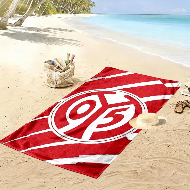 FSV Mainz 05 Print Beach Towel, Large Soft Quick Dry Towel for Beach Camping Swimming
