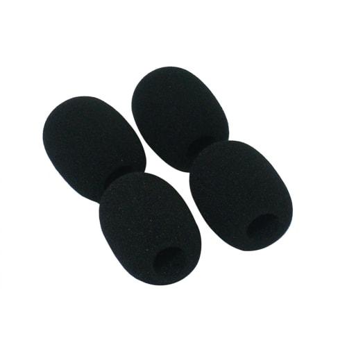 GONKISS Microphone Sponge Windscreen for Video Recording, On-Camera Microphones, Etc., Set of 4, Black