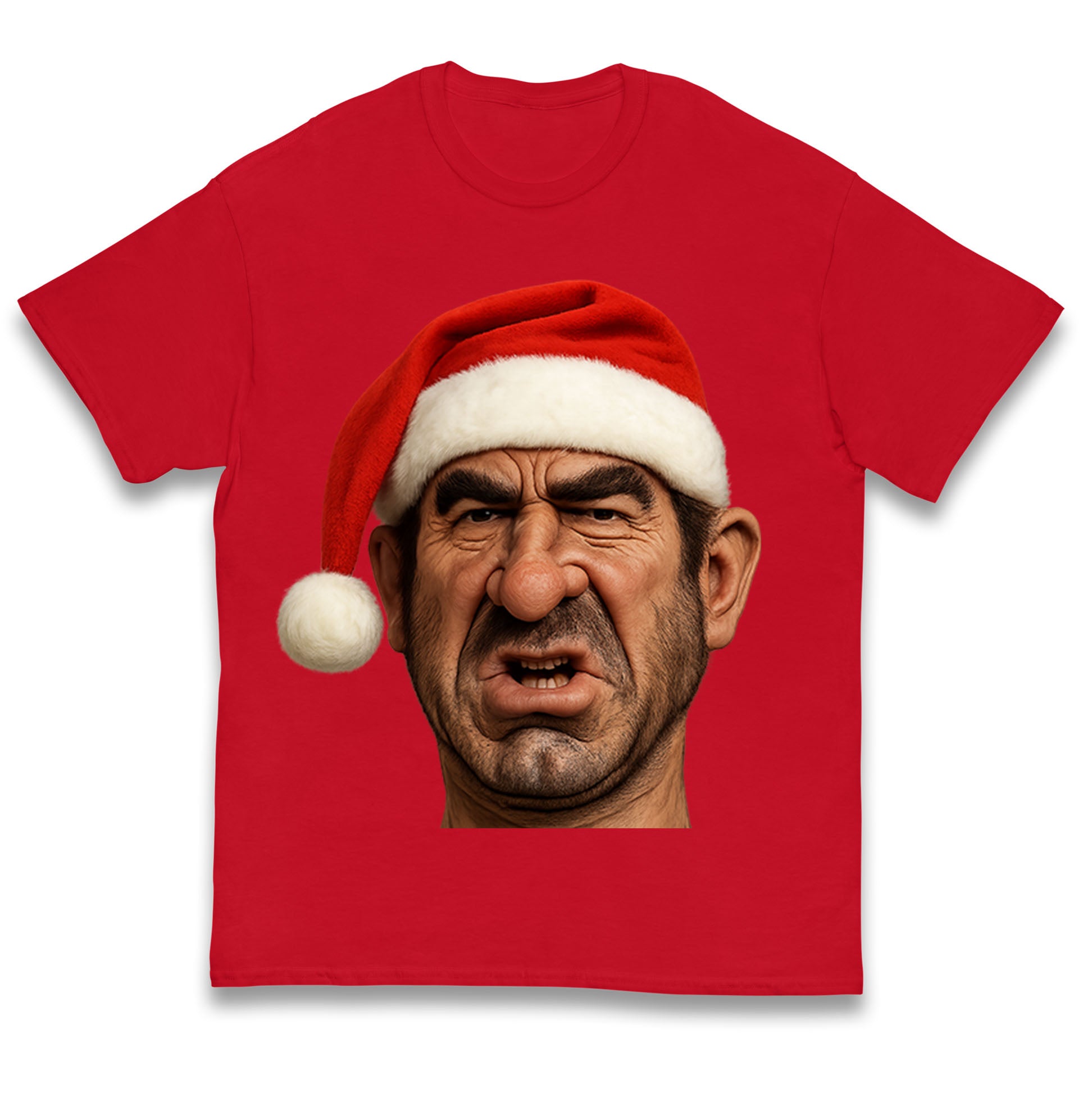 Eric Cantona Spitting Image Christmas Kids T Shirt 160