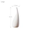Modern Minimalist White Ceramic Vase - Decorative for Dried Flowers & Table Decor