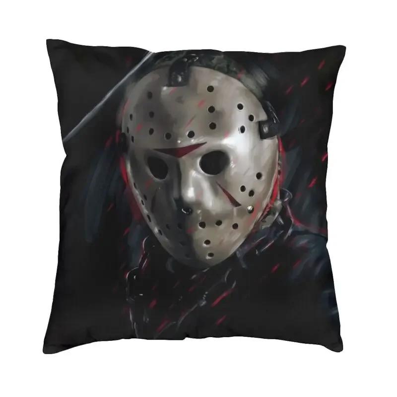 Horror Movie Character Killer Throw Pillow Cover Home Decor 3D Print Halloween Film Cushion Covers For Sofa Bedding Pillowcase