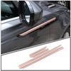 ABS Plastic Black/Rose Golden Side Fender Cover Trim For Land Rover Range Rover Velar 2017-2025 Car Accessories