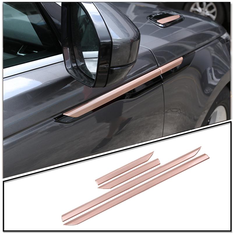 

ABS Plastic Black/Rose Golden Side Fender Cover Trim For Land Rover Range Rover Velar 2017-2025 Car Accessories розового золота
