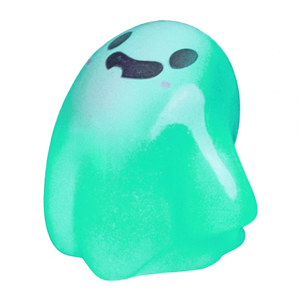 Halloween Mini Geisterfiguren mit Box Miniatur Leuchtende Geisterfigur Leuchtendes Winziges Geisterspielzeug für Heimparty-Dekoration