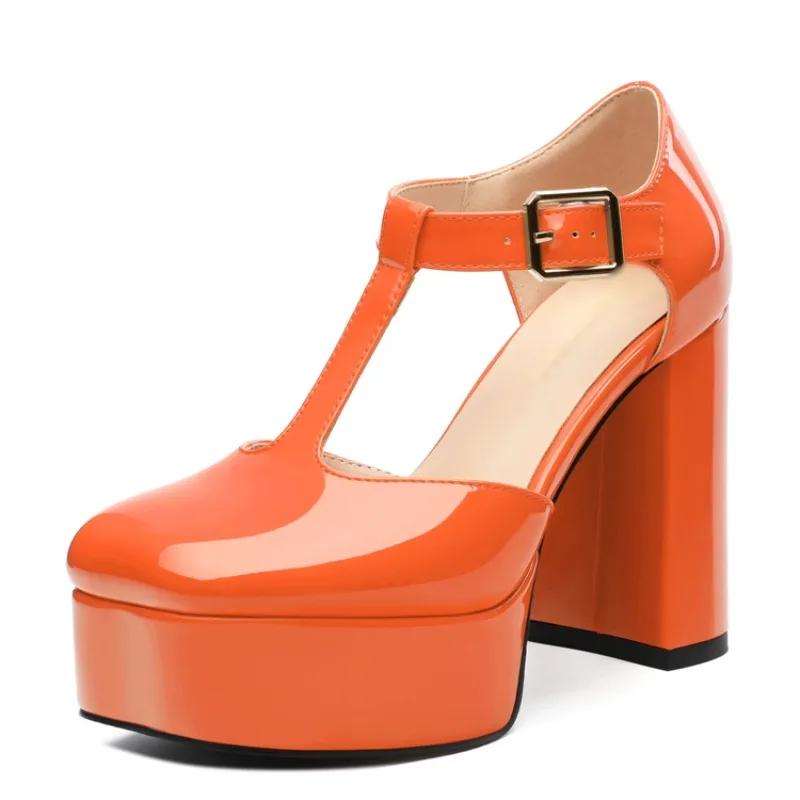 Fashion New candy colored high-heeled dress party summer sandals  European and American sexy banquet wedding bride high-heeled shoes 45