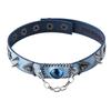 Choker Haze Blue Eyes Rivets Harajuku Collar Subculture Men And Women Tide Necklace Wasteland Wind Retro
