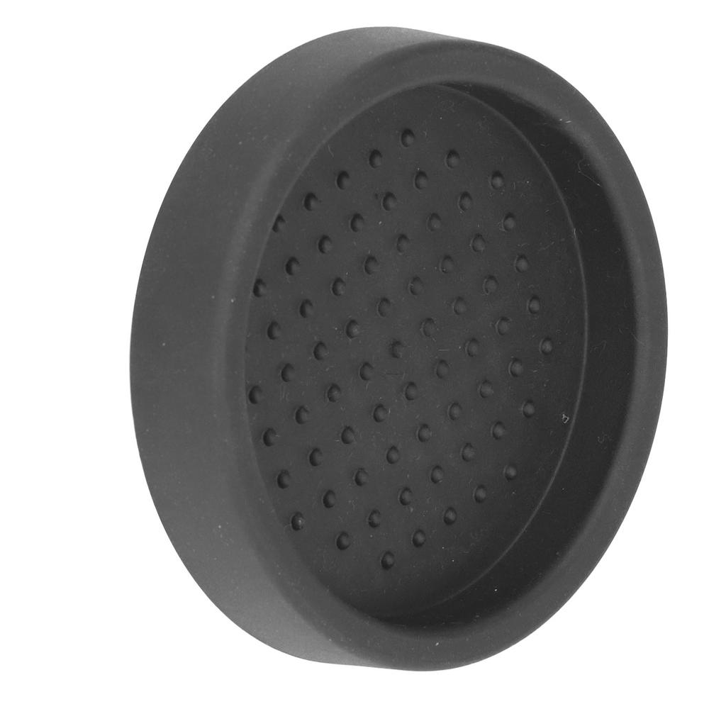 Kaffe Tamper Mat Bra Skydd Kompakt Anti-Slip Rund Kaffepulverdyna för Kafé Hushåll Svart