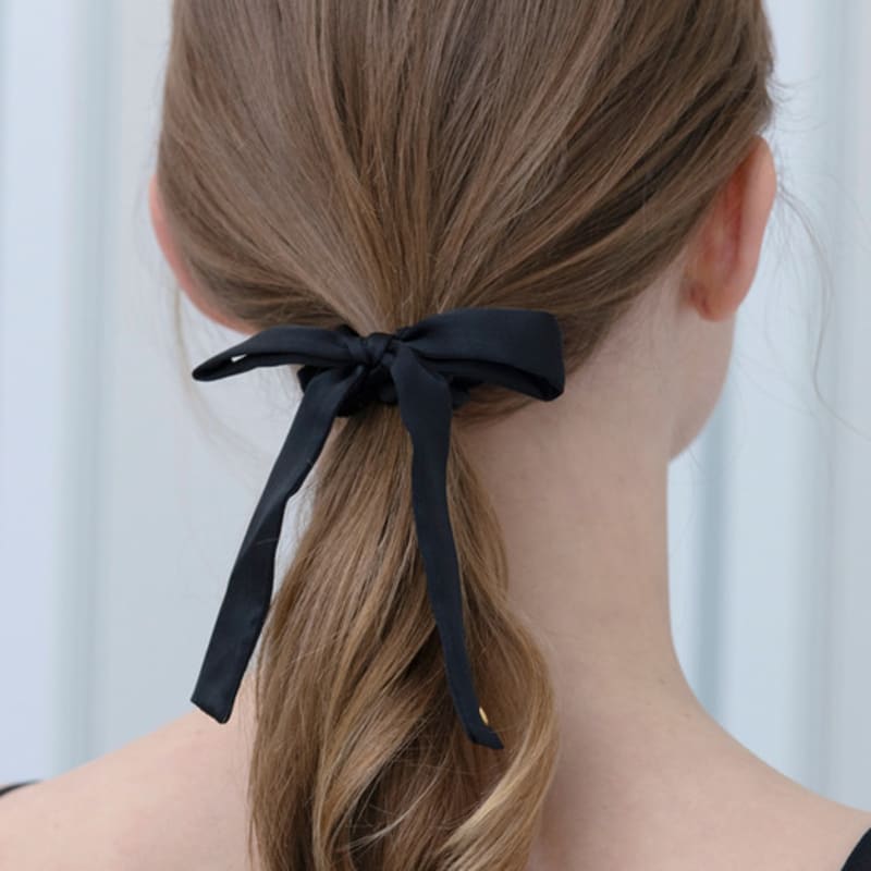 

Резинка-скранч с лентой с логотипом FANTASTIC PLANET (2colors) IVORY