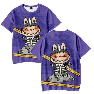 New Funny Cartoon LABUBU T Shirts Cool Men's Tshirt O Neck Casual Unisex Streetwear Anime Fashion Tee
