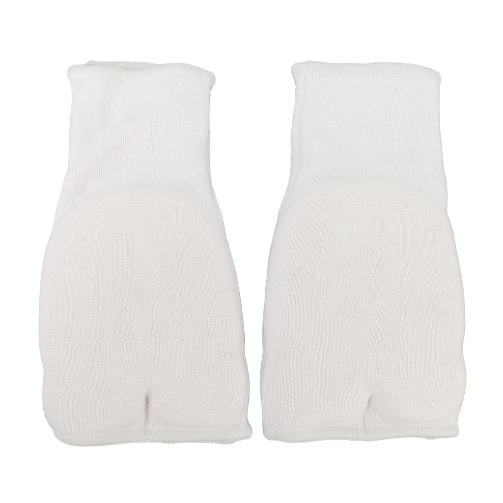 Boxing Hand Wraps Breathable Elastic Wearable Padded Kickboxing Inner Gloves for Karate Martial Arts White