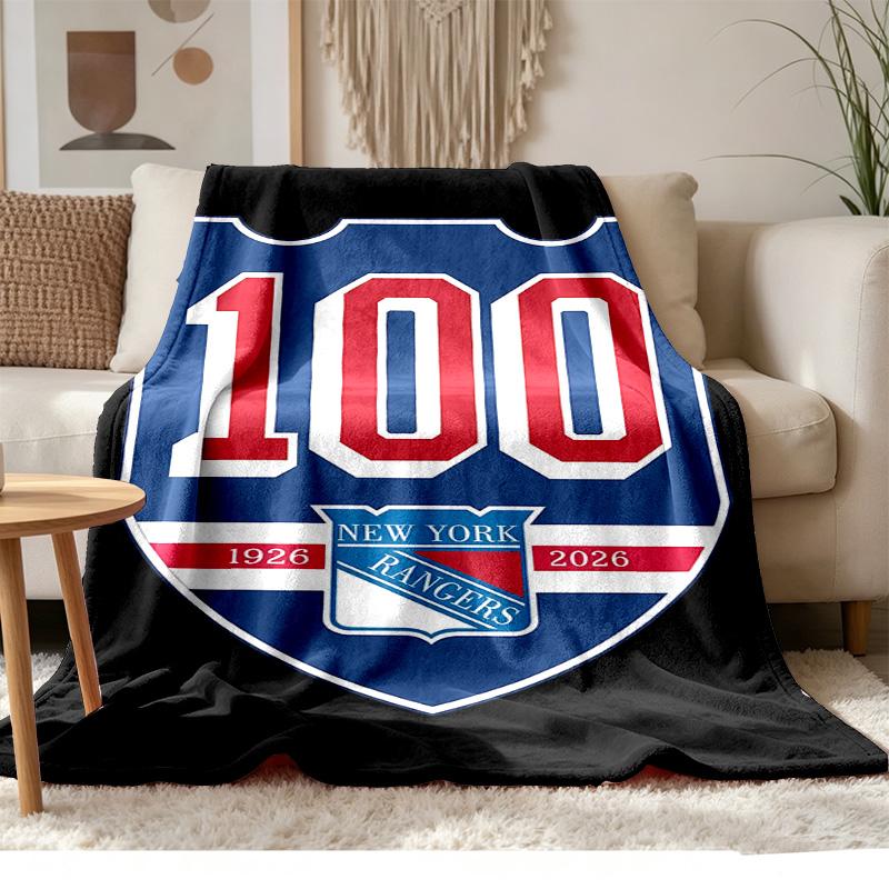 New York Rangers Soft and comfortable flannel Suitable for sofas living rooms outdoor camping travel and also makes a great anniversary gif