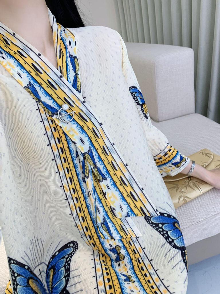 Autumn Chic Petite Butterfly Print A-Line Dress