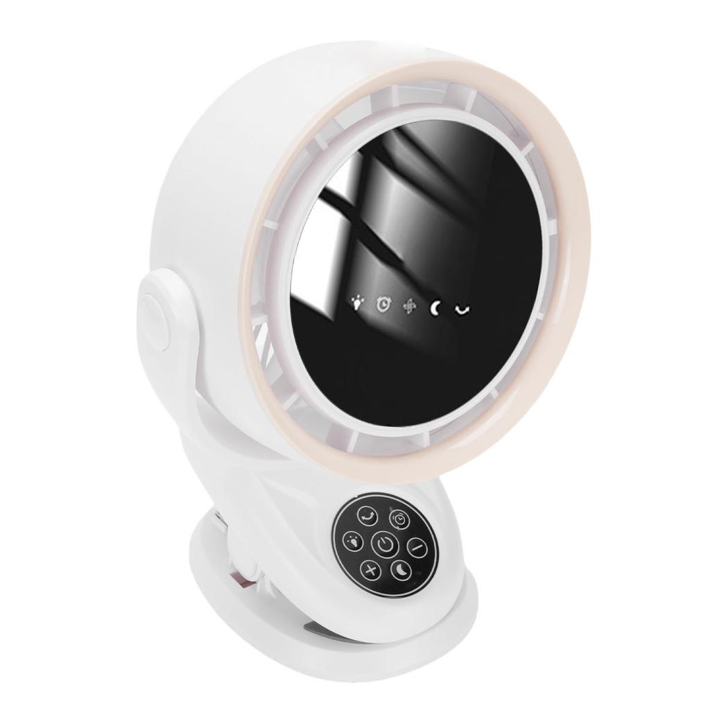 Fan with Clamp Night Light Timer Remote Control Auto Oscillating LED Digital Display 5 Speed