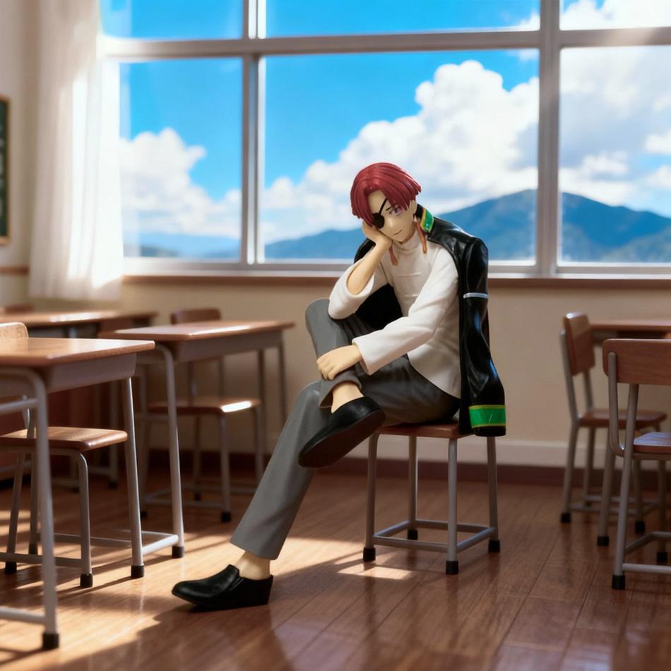 PVC Windproof Anime Merch | Noodle Stopper Figure - Standing Sakura Haruka & Sitting Suoh Hayato | Fan Collection Edition