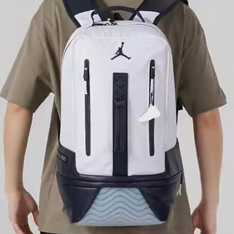 Jordan Polyester Elastane Backpack Regular Unisex Black/White Jordan JD2323039AD-002