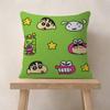 Crayon Anime S-Shin Cartoon Chan Personalized Pillow Cover Kids Bedroom Wild Party Decor Pillowcase Kid Birthday Shower Gift