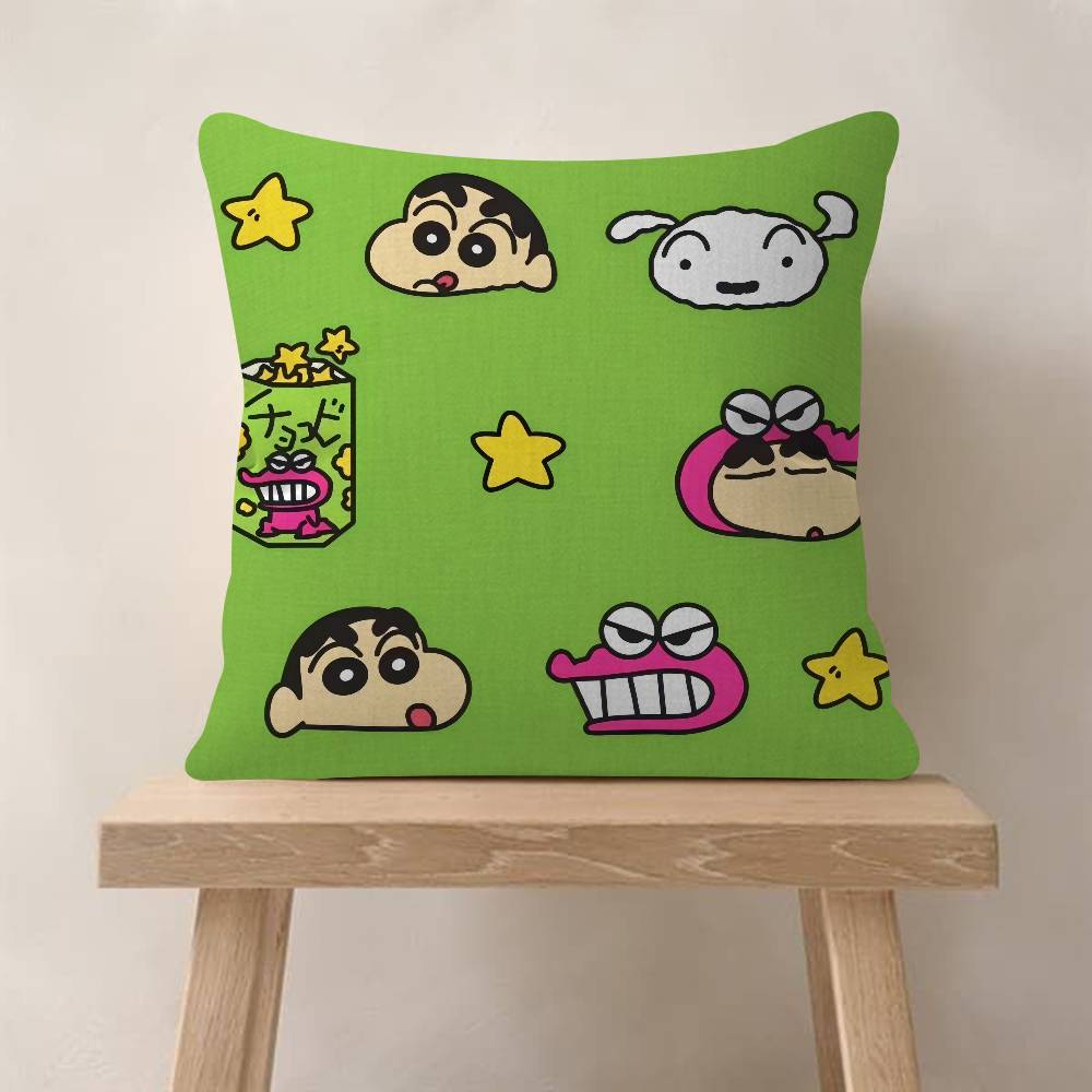 Crayon Anime S-Shin Cartoon Chan Personalized Pillow Cover Kids Bedroom Wild Party Decor Pillowcase Kid Birthday Shower Gift