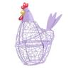 Iron Wire Easter Eggs Storage Containers Farmhouse Style Egg Holder Hen Shape Egg Baskets  Fruit
