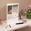 True Face Mirror Precision True Image Vanity Makeup Mirror Non-Magnifying Real Reflections Beauty Mirror Tabletop Ornament
