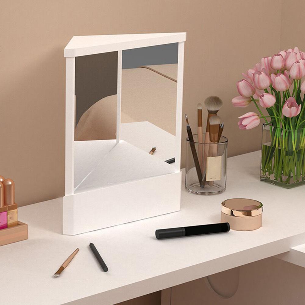 True Face Mirror Precision True Image Vanity Makeup Mirror Non-Magnifying Real Reflections Beauty Mirror Tabletop Ornament