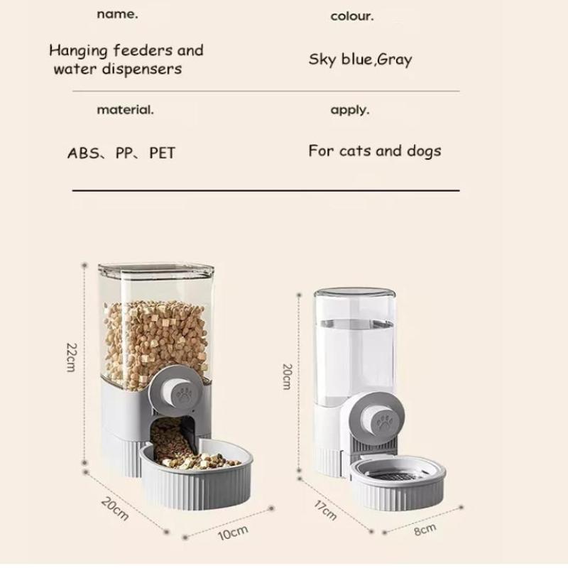 Pet Cage Hanging Water Dispenser Cat Dog Automatic Water Fountain Feeder Cage Pet Food Bowl